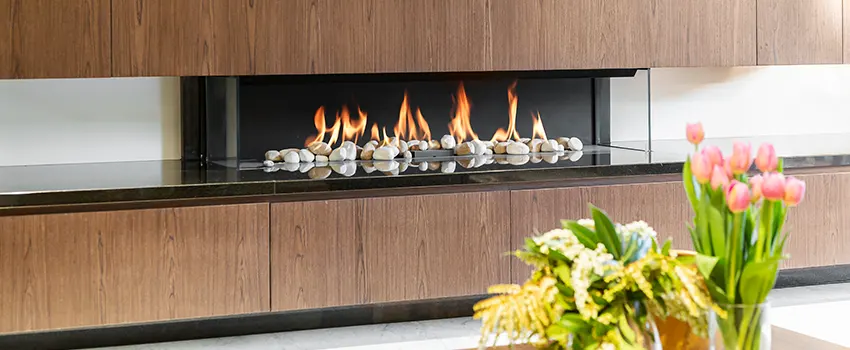 Double-height Fireplace Design Refurbishment in Allen Park, Michigan