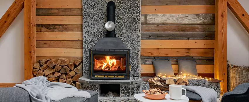 Thelin Hearth Products Direct Vent Gas Stove Fireplace Inspection in Allen Park, Michigan